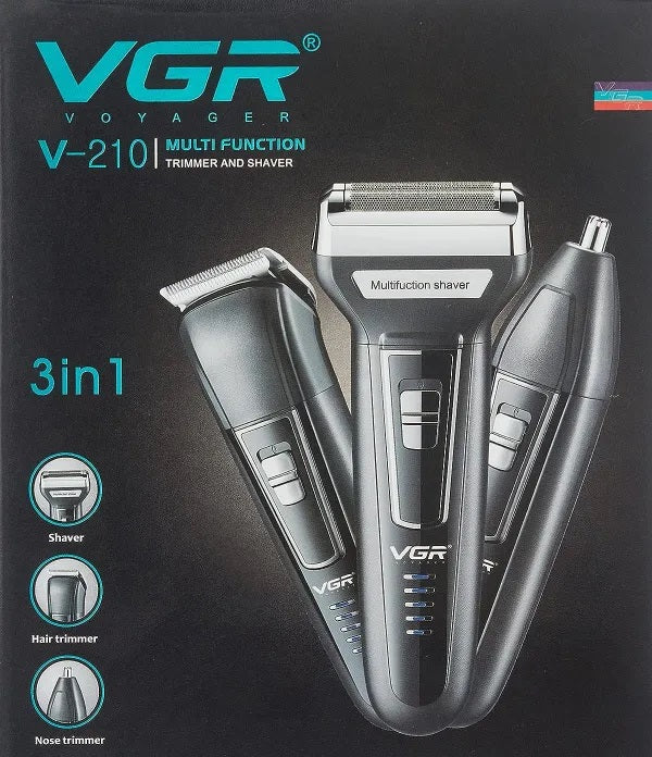 VGR V-210 Multi Function Trimmer And Shaver | Rechargeable | For Men