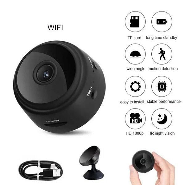 A9 WiFi Mini Camera HD 1080p Wireless Video Recorder Voice Recorder Security Monitoring Camera